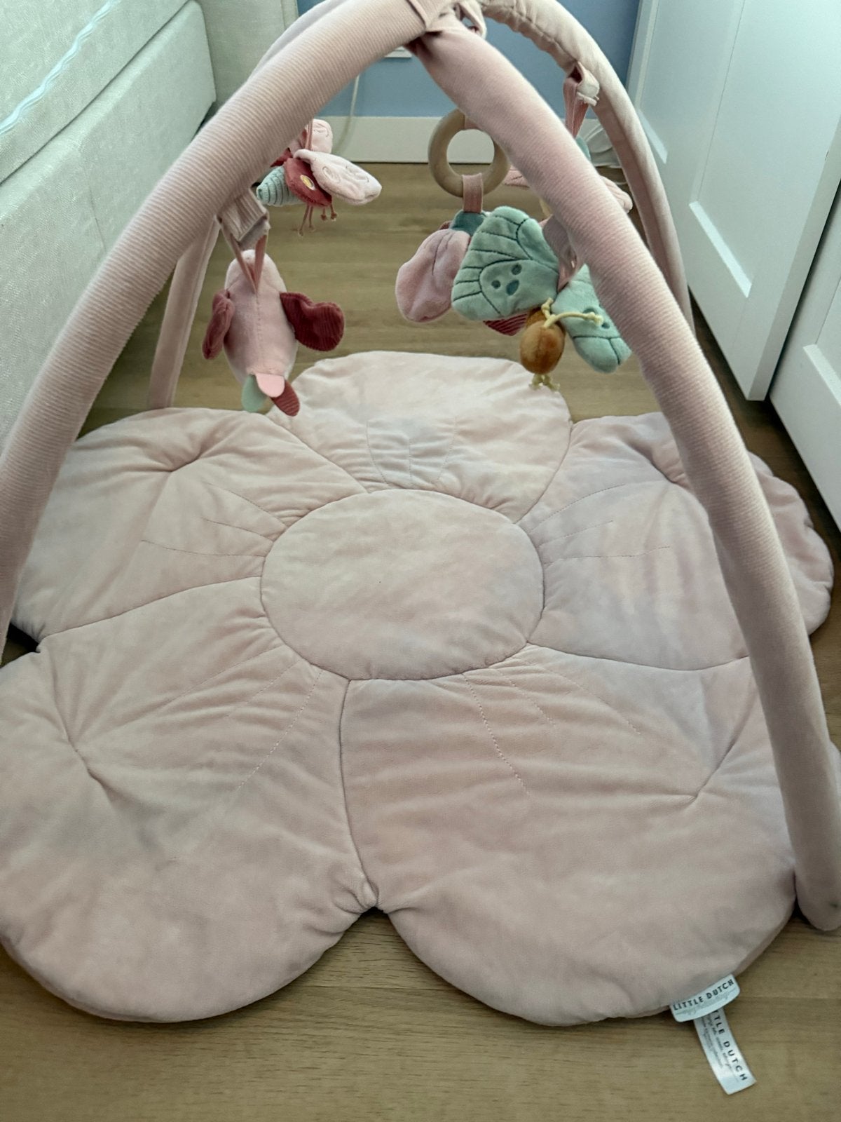 Little Dutch Speelkleed Roze met Babygym, Ophalen, Zo goed als nieuw, Speelkleed