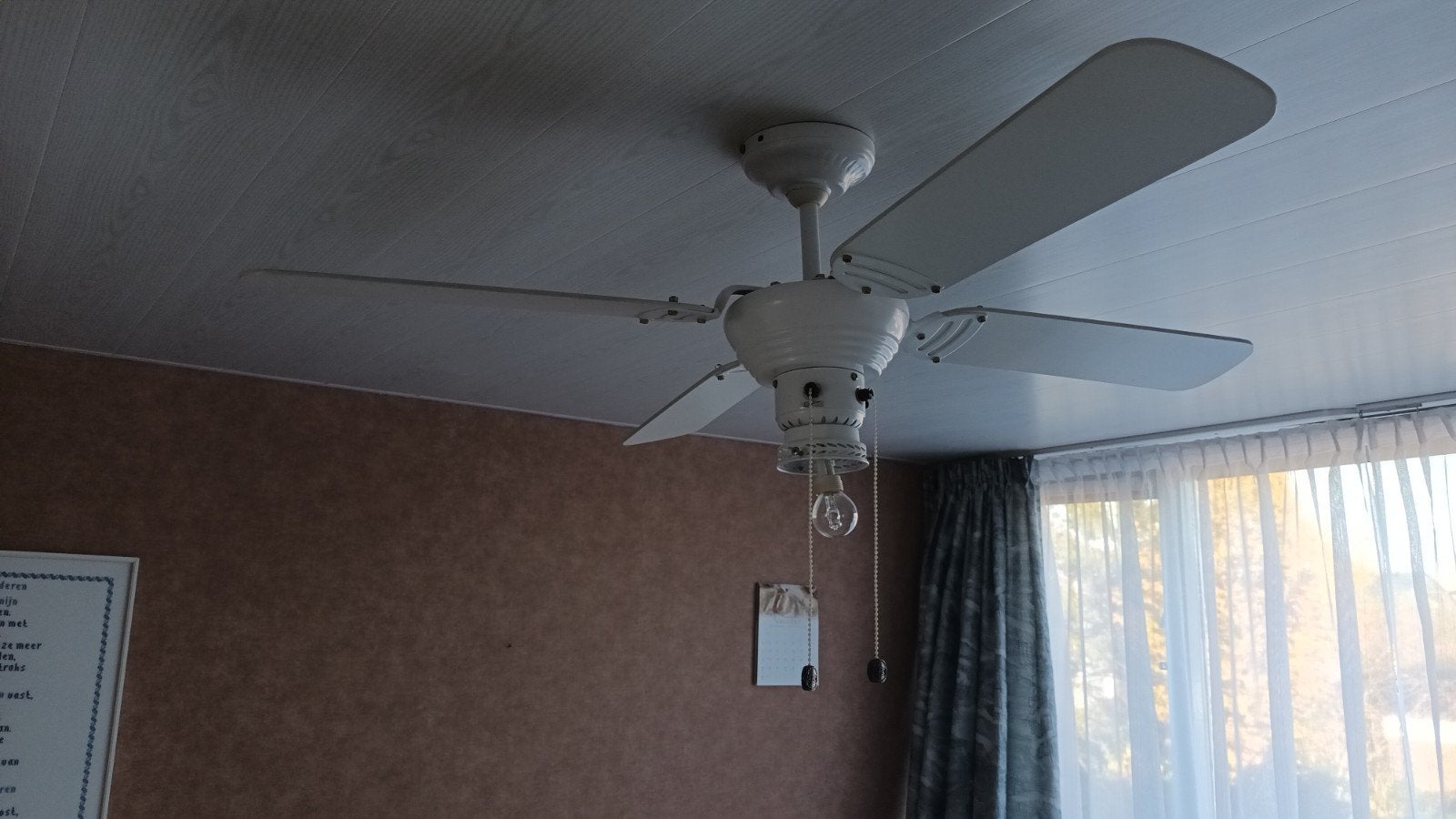 SMC plafondventilator met lamp, Ophalen, Zo goed als nieuw, Plafondventilator