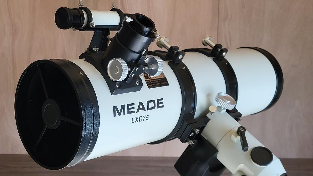 Meade LXD75 150mm Newton met GOTO montering, Audio, Tv en Foto, Optische apparatuur | Telescopen, Ophalen, Gebruikt, 80 tot 200 mm