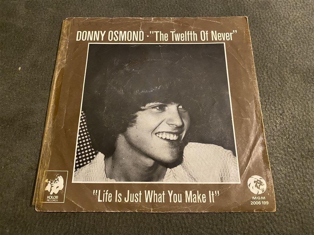 donny osmond - the twelfth of never singles [962], Verzenden, Zo goed als nieuw, Pop