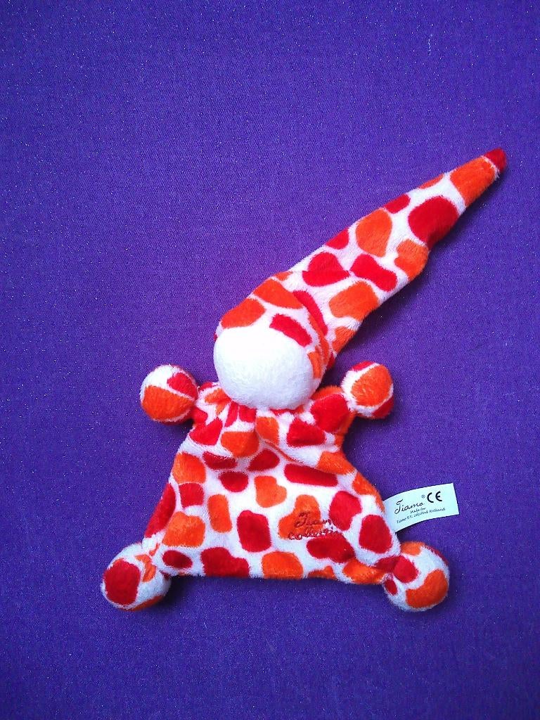 TIAMO COLLECTION Knuffeldoekje POPJE. ROODBONT **Nieuw**, Ophalen of Verzenden, Nieuw, Overige typen, Met label