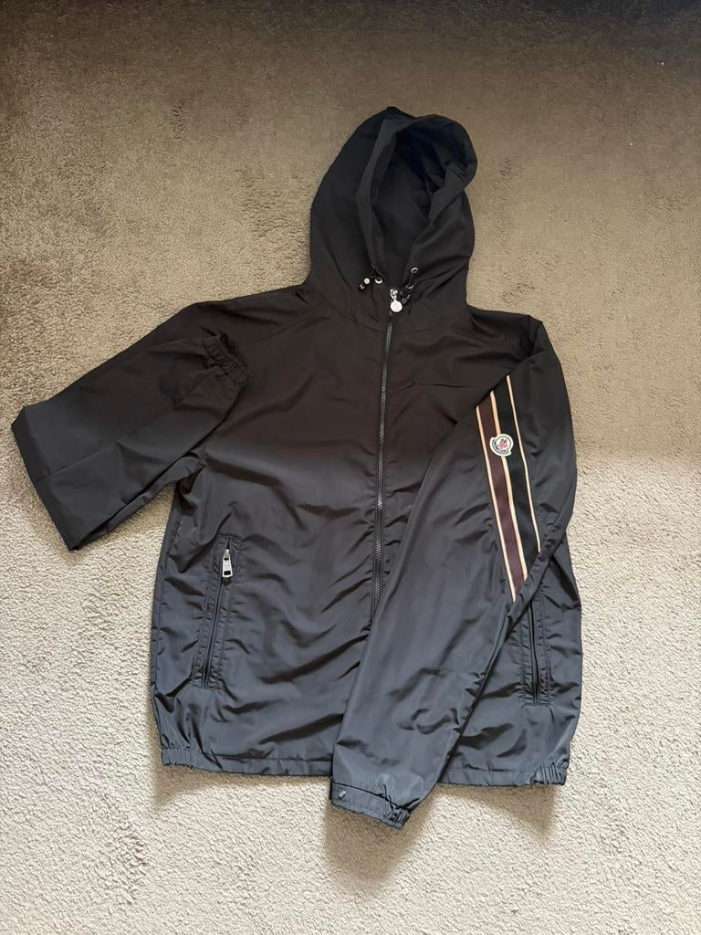Moncler Claut zwart zomerjas, Kleding | Heren, Jassen | Zomer, Ophalen of Verzenden, Zo goed als nieuw, Maat 56/58 (XL), Zwart