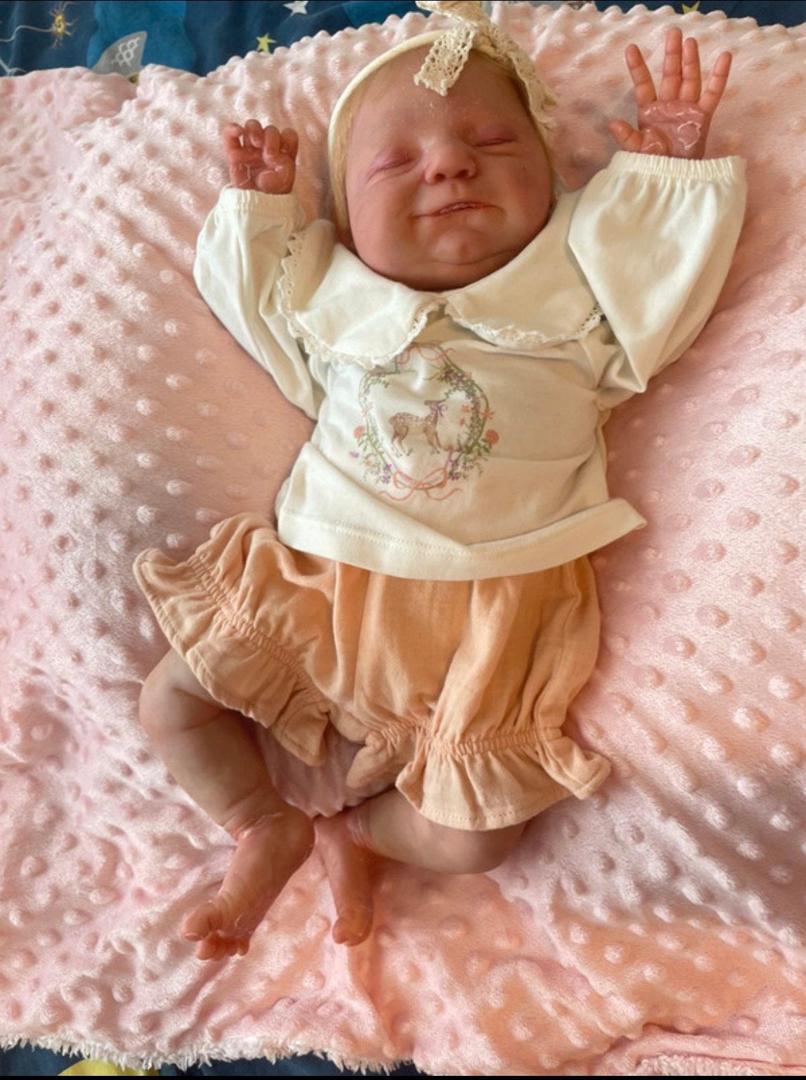 Reborn meave van cassie brace, Ophalen of Verzenden, Zo goed als nieuw, Babypop, Levensecht of Reborn