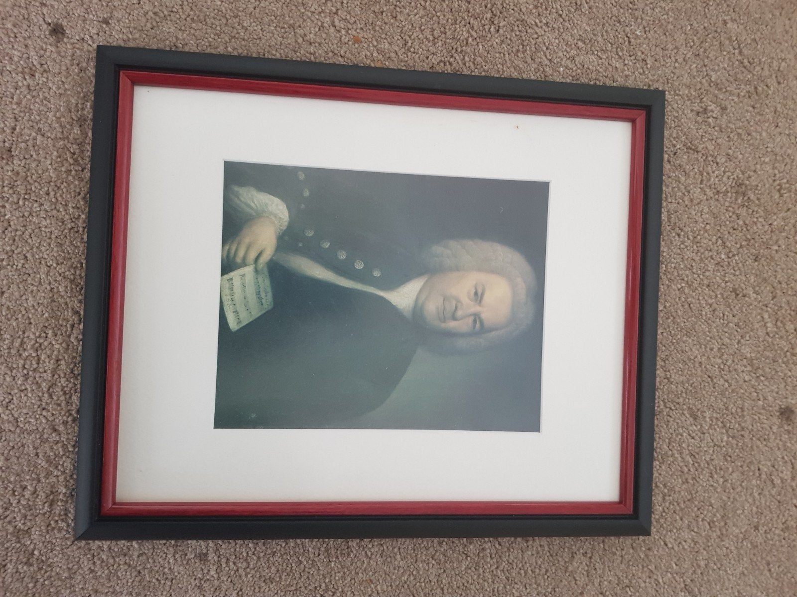 Ingelijst portret van Johann Sebastian Bach, Ophalen, Portret of Personen, Klassiek, Print