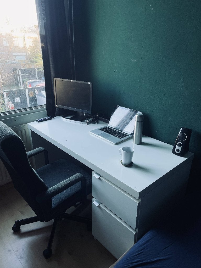 Ikea Malm Desk, Ophalen, Met lades, Gebruikt, 65 cm