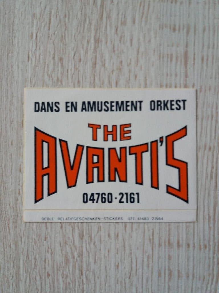 sticker Dans en Amusement orkest THE AVANTI'S, Ophalen of Verzenden, Zo goed als nieuw, Overige typen