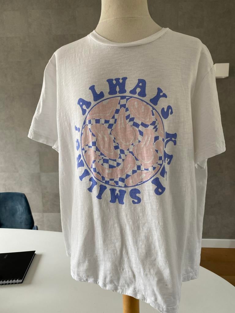Sofie Schnoor T-shirt wit met print, Maat 38/40 (M), Wit, Ophalen of Verzenden, Korte mouw