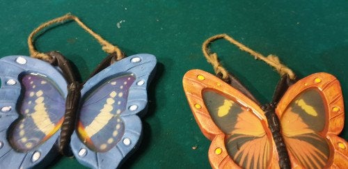 vlinders  van beton, blauw en oranje, Ophalen of Verzenden, 'T Olde Gre-j, Info@toldegrej.nl, Endepoelstraat 20f Didam