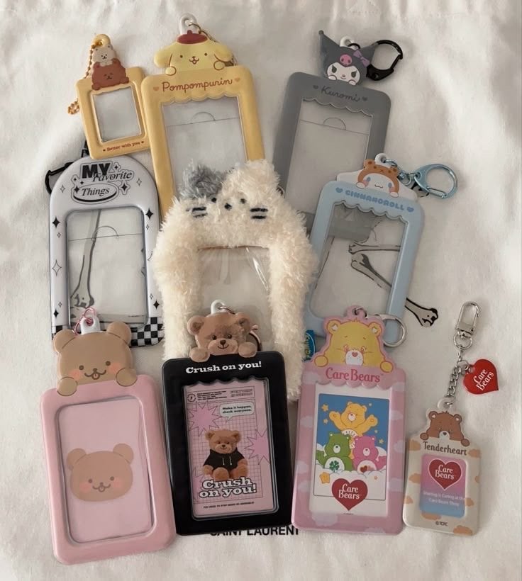 Leuke photocard holders met diverse cartoonfiguren, Verzenden, Gebruikt