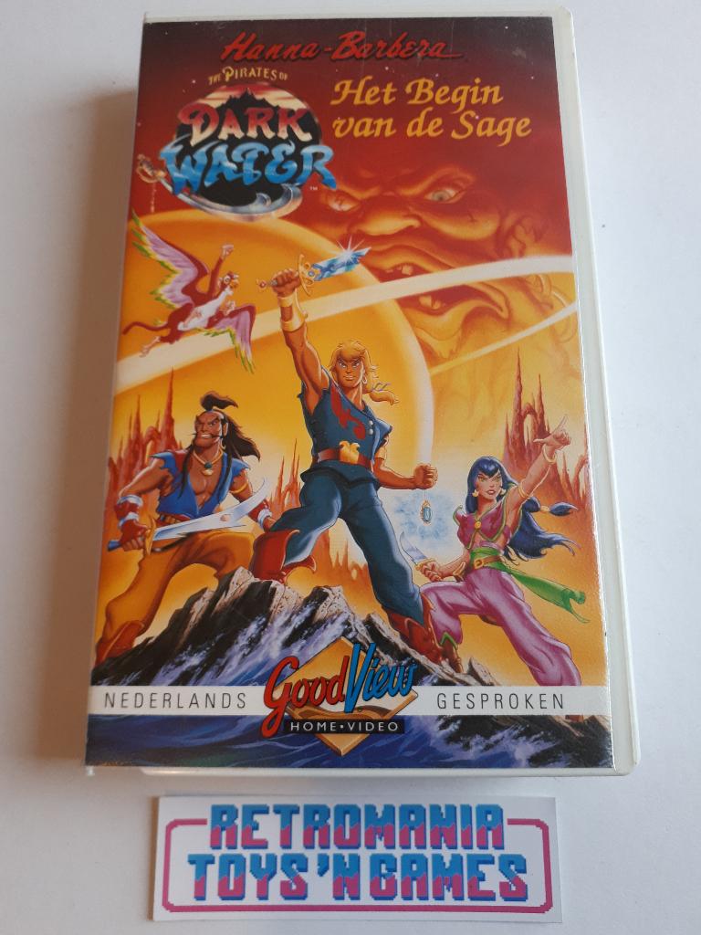 vhs the pirates of dark water - het begin van de saga, Vanaf 12 jaar, Verzenden, Zo goed als nieuw