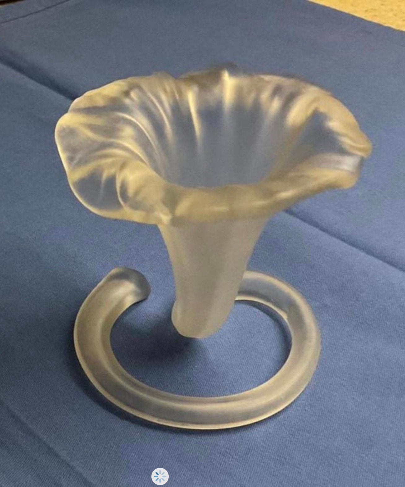 Vintage Trompet vaas, lelie vaas 12 cm, Ophalen of Verzenden