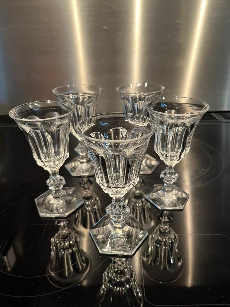 Val Saint Lambert kristallen glazen 5, Antiek en Kunst, Antiek | Glas en Kristal, Ophalen of Verzenden