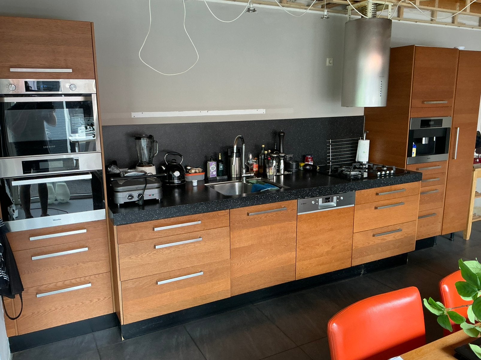 Keuken met een paar apparaten, Huis en Inrichting, Keuken | Complete keukens, Ophalen, Gebruikt, Overige kleuren, Enkelwandige keuken