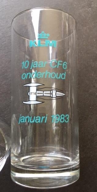4 glazen / glaasjes KLM, Ophalen of Verzenden, Zo goed als nieuw, Overige typen