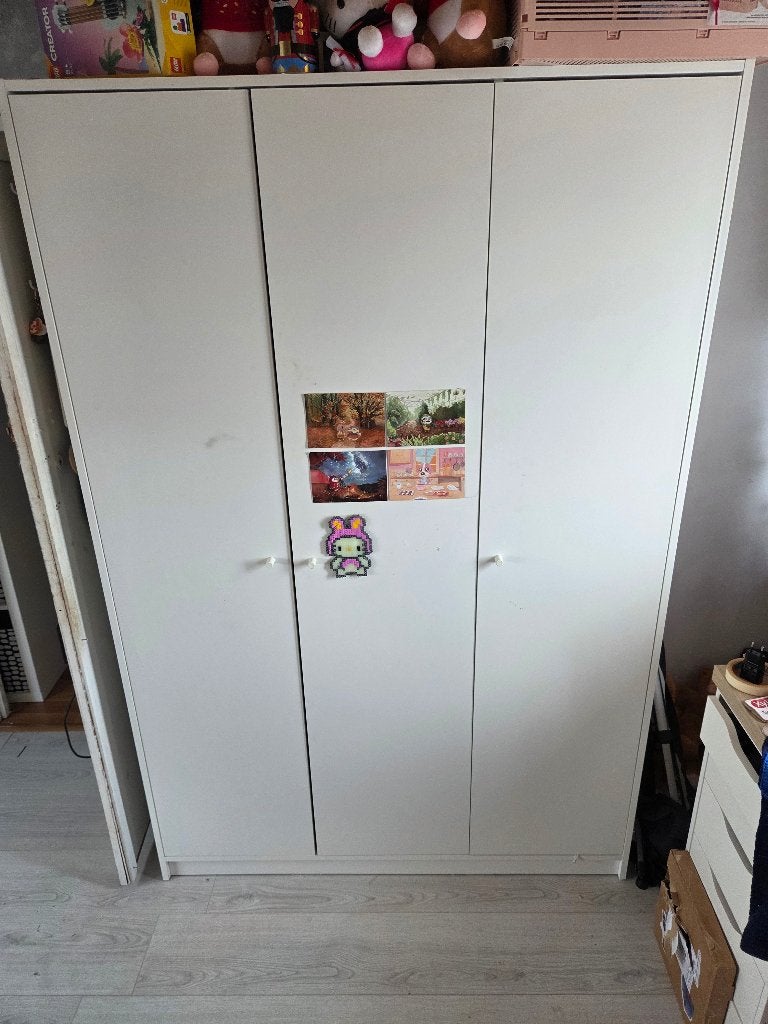 Ikea kledingkast 3 deurs wit, Kleppstad, Ophalen, Met deur(en), 100 tot 150 cm, Zo goed als nieuw