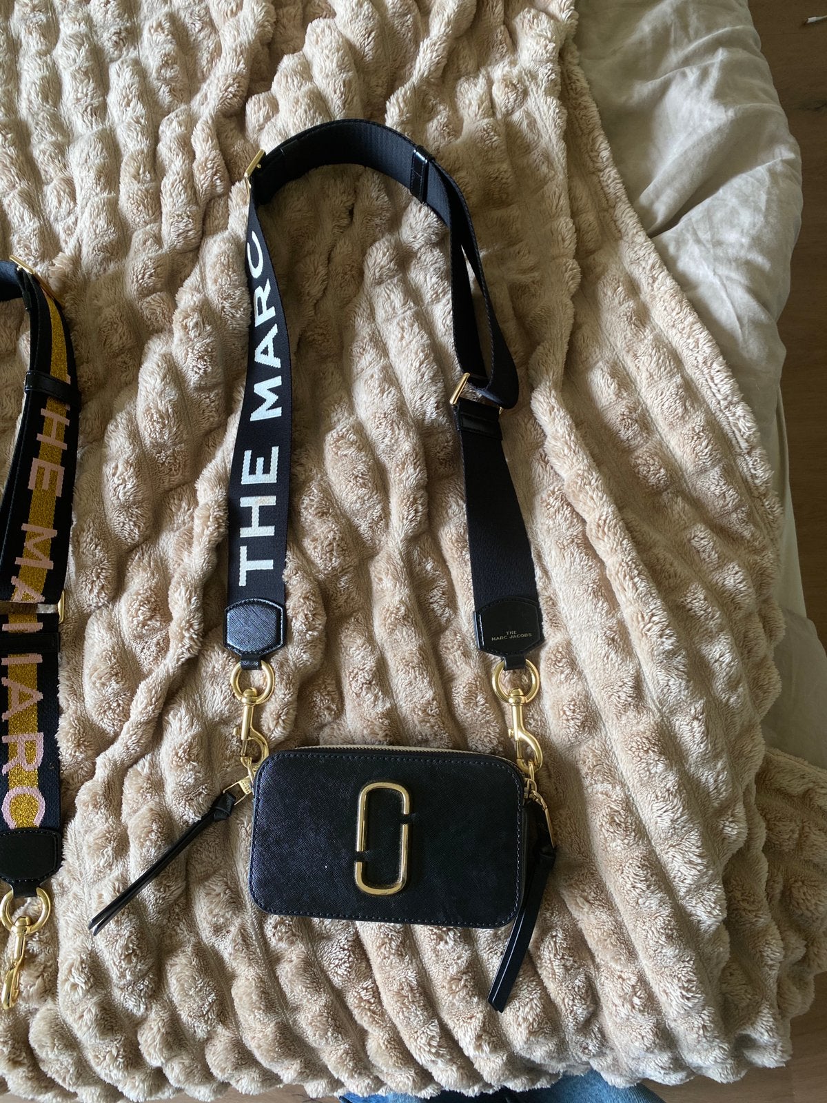 Marc Jacobs snapshot bag incl 3 tassenbanden, Ophalen of Verzenden, Zo goed als nieuw, Zwart, Schoudertasje