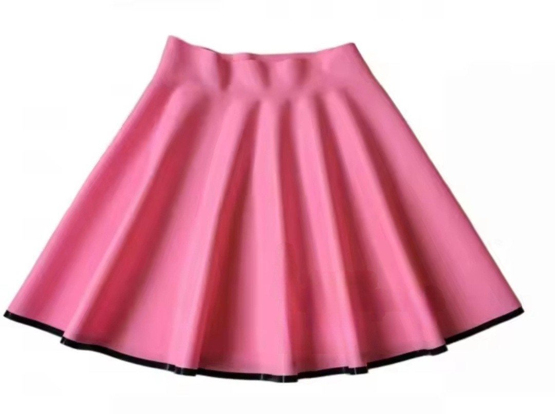Latex mini rok, tm 4XL, Kleding | Dames, Ophalen of Verzenden, Nieuw, Roze, Boven de knie