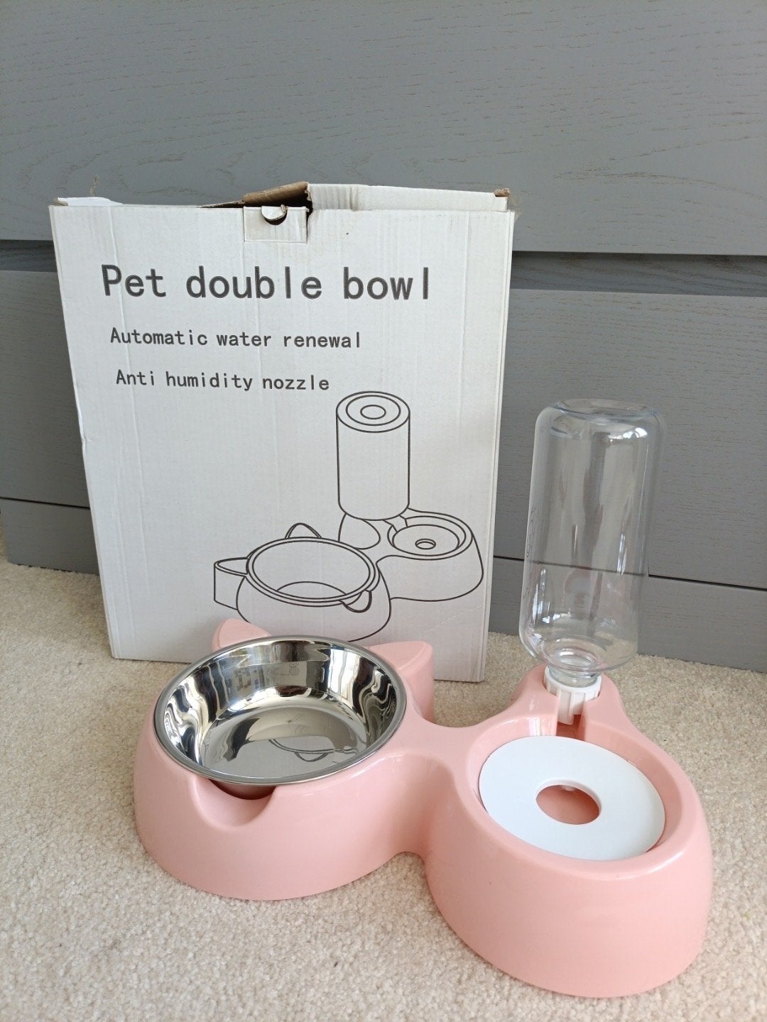 Nieuwe automatische katten drink- en voerbak – ongebruikt, Dieren en Toebehoren, Ophalen of Verzenden, Ergonomisch, Nieuw