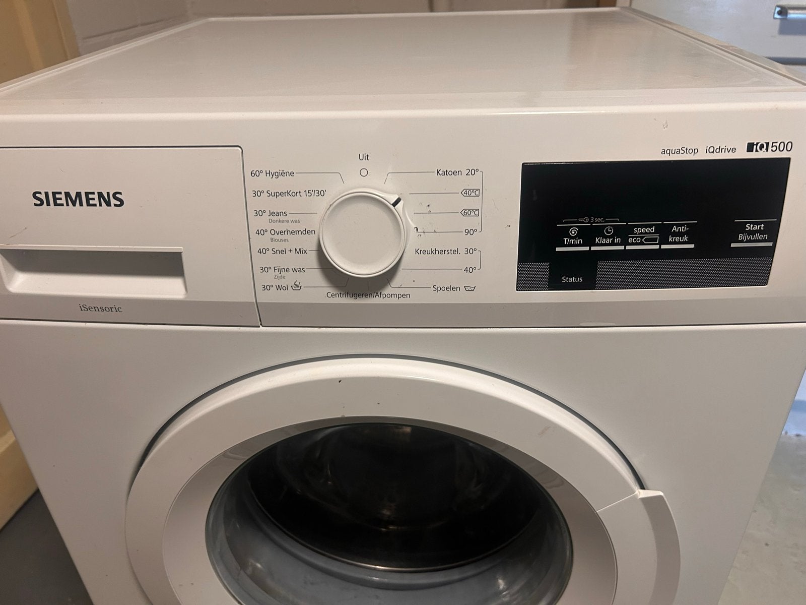 Siemens iQ500 Wasmachine - Zeer nette staat, Witgoed en Apparatuur, Wasmachines, Ophalen, 1200 tot 1600 toeren, 8 tot 10 kg, Zo goed als nieuw