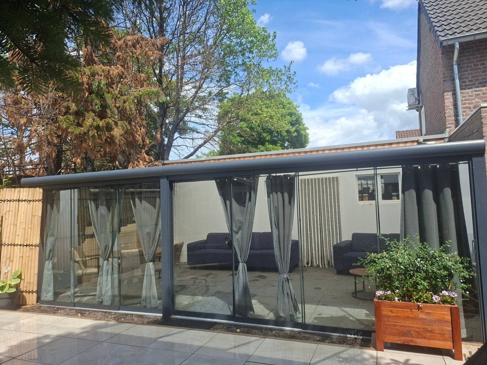 Tuinmaximaal Veranda met glazen schuifwanden, Ophalen, Zo goed als nieuw, Veranda