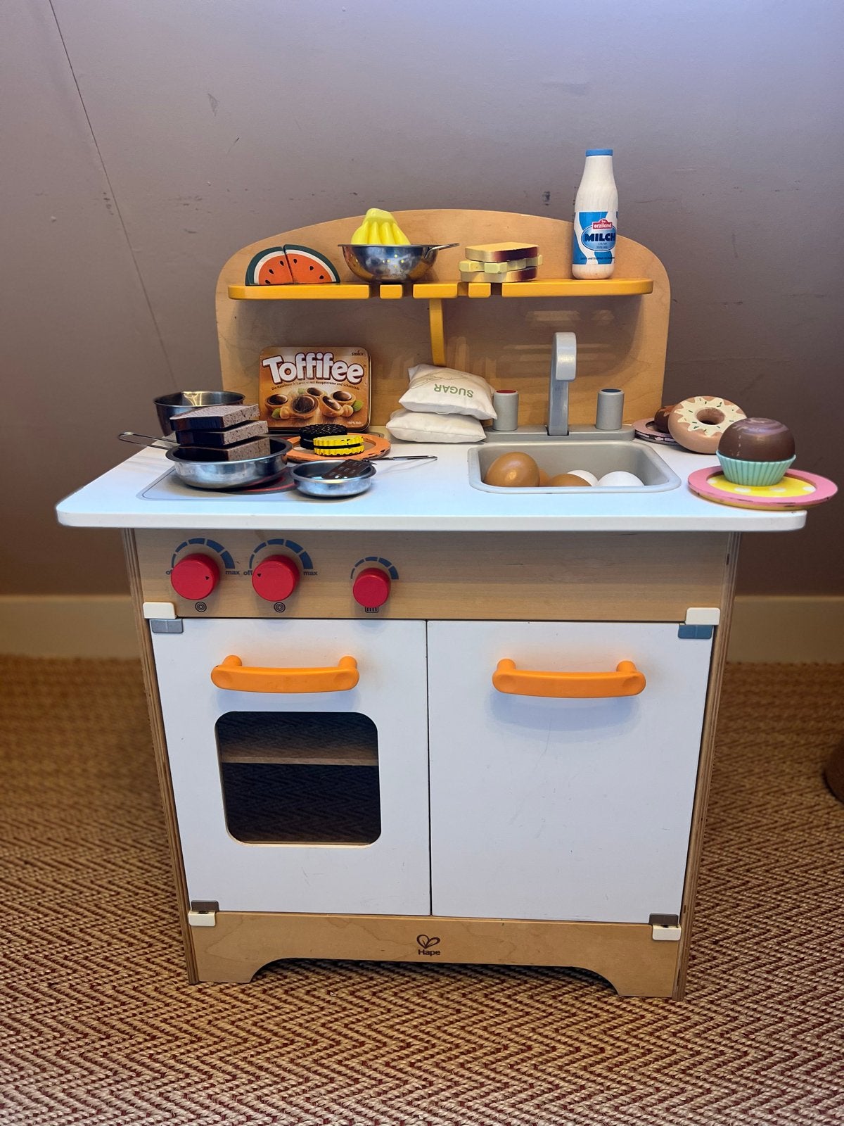 Hape Houten Speelkeuken met veel Accessoires, Ophalen, Gebruikt, Knutselen