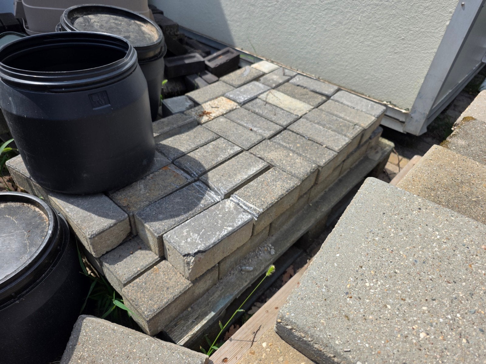 Gebruikte terrastegels en klinkers, Tuin en Terras, Ophalen, Gebruikt, Klinkers, 10 m² of meer