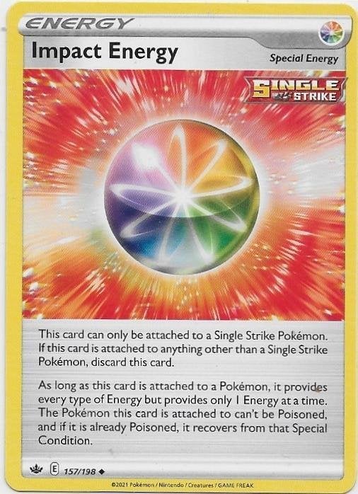 Chilling Reign,  Impact Energy [uncommon] 157/198, Verzenden, Nieuw, Losse kaart