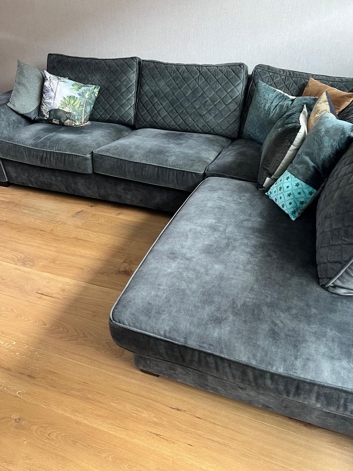Lounge hoekbank, Ophalen, Zo goed als nieuw, Stof