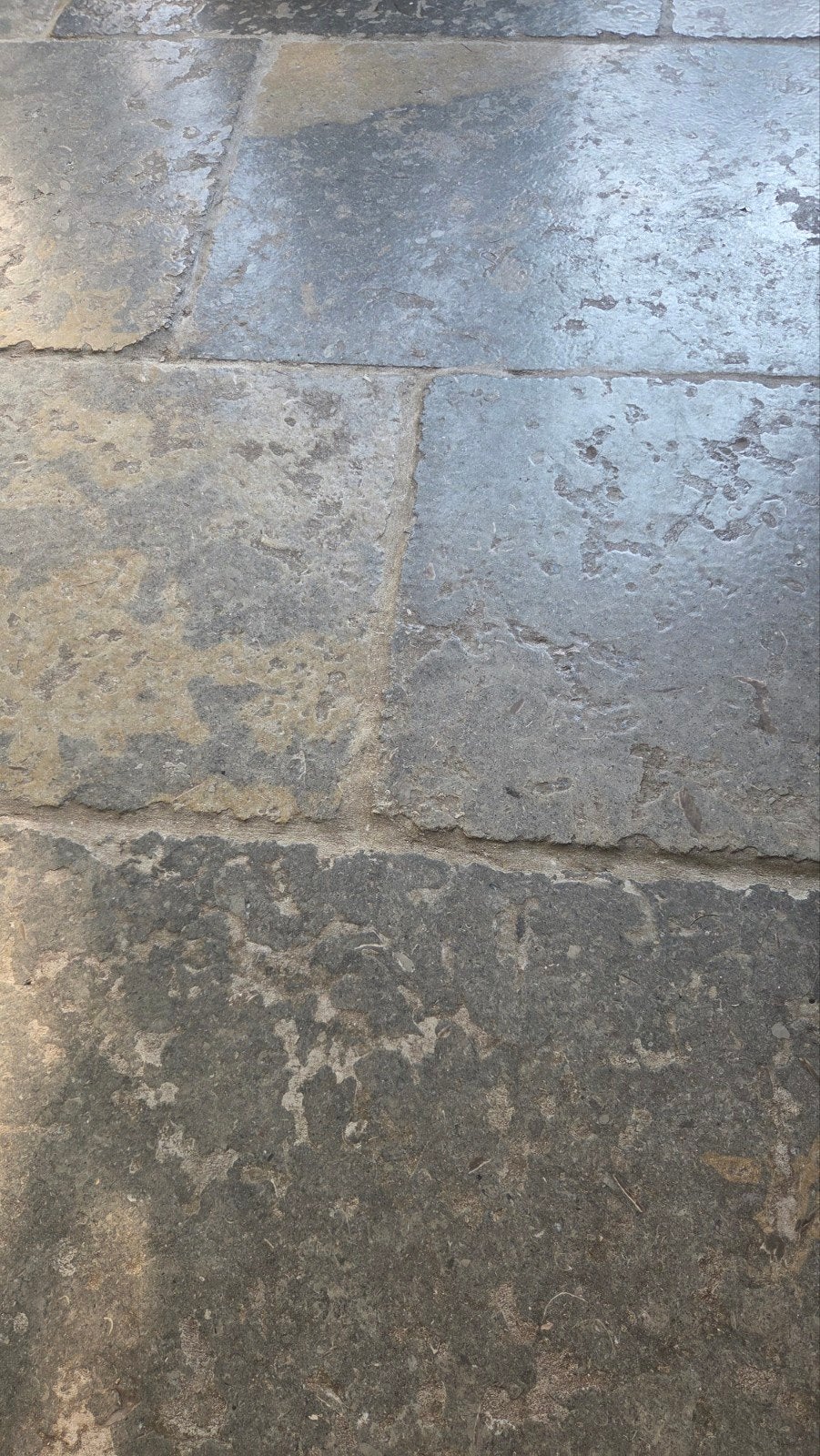 Franse dallen natuursteen restpartij Rouergue Gris - 7m², Ophalen, 60 cm of meer, Gebruikt, 40 tot 60 cm