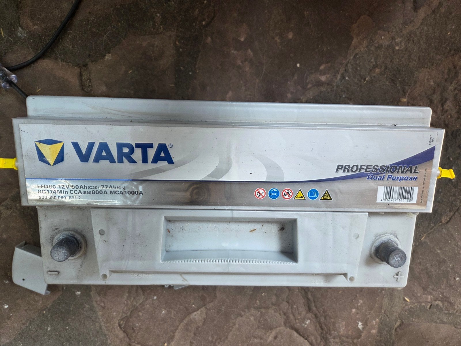 Varta LFD12V 90Ah Huishoudaccu voor Camper/Boot/Caravan, Ophalen, Gebruikt