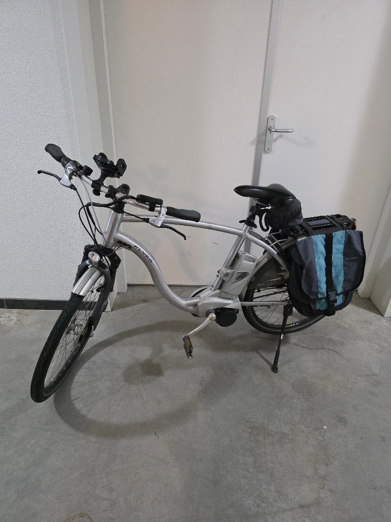 e bike FLYER sport heren., Gebruikt, 51 tot 55 cm, 50 km per accu of meer, Ophalen