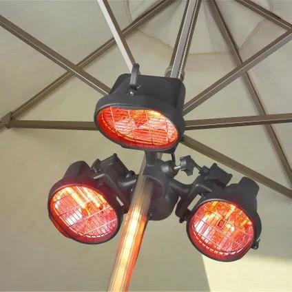 terrasverwarming onder parasol, Tuin en Terras, Terrasverwarmers, Ophalen, Zo goed als nieuw, Elektrisch, Parasol