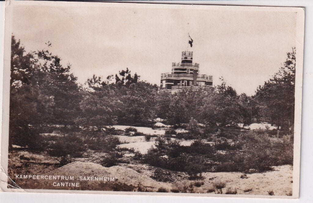 Nunspeet camping Saxenheim, Verzenden, 1940 tot 1960, Gelopen, Gelderland