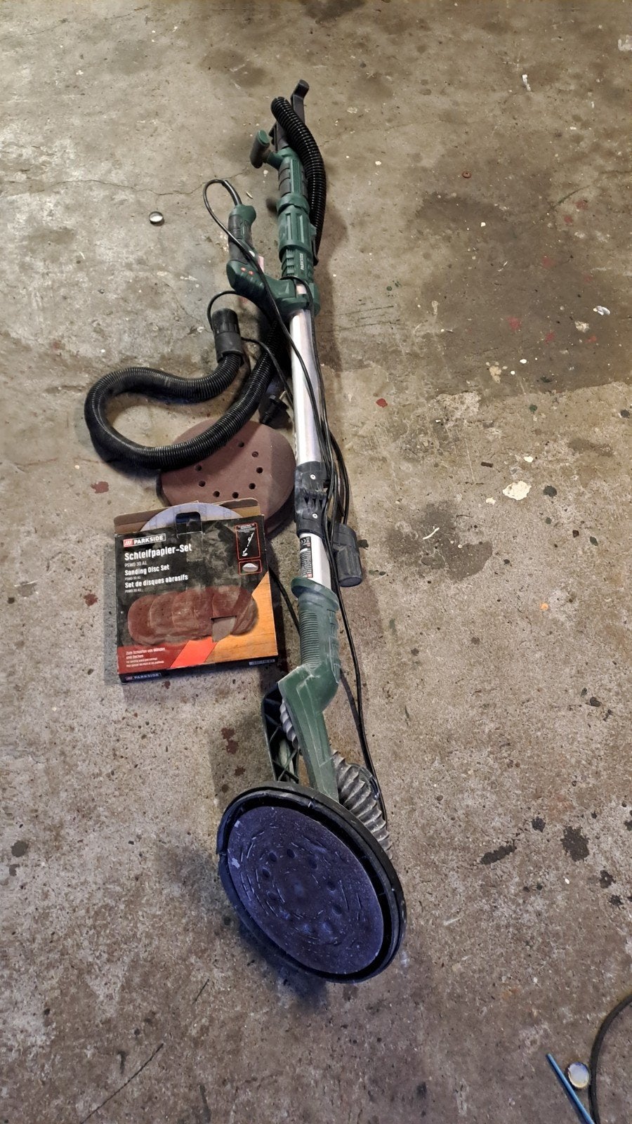Parkside PSDW 30 A1 Wandschuurmachine met schuurpapier, Doe-het-zelf en Verbouw, Ophalen, Gebruikt, Minder dan 600 watt, Overige typen