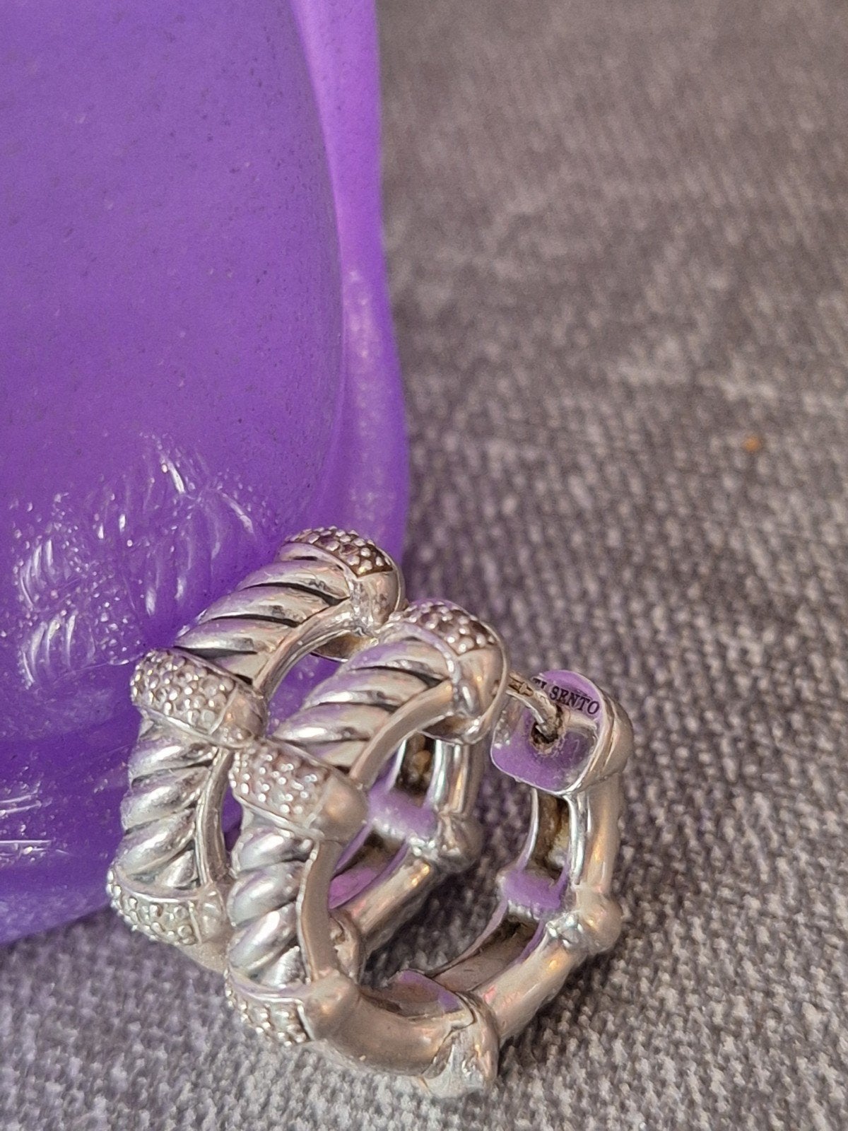 Ti Sento oorbellen, Gebruikt, Ophalen of Verzenden, Zilver, Zilver