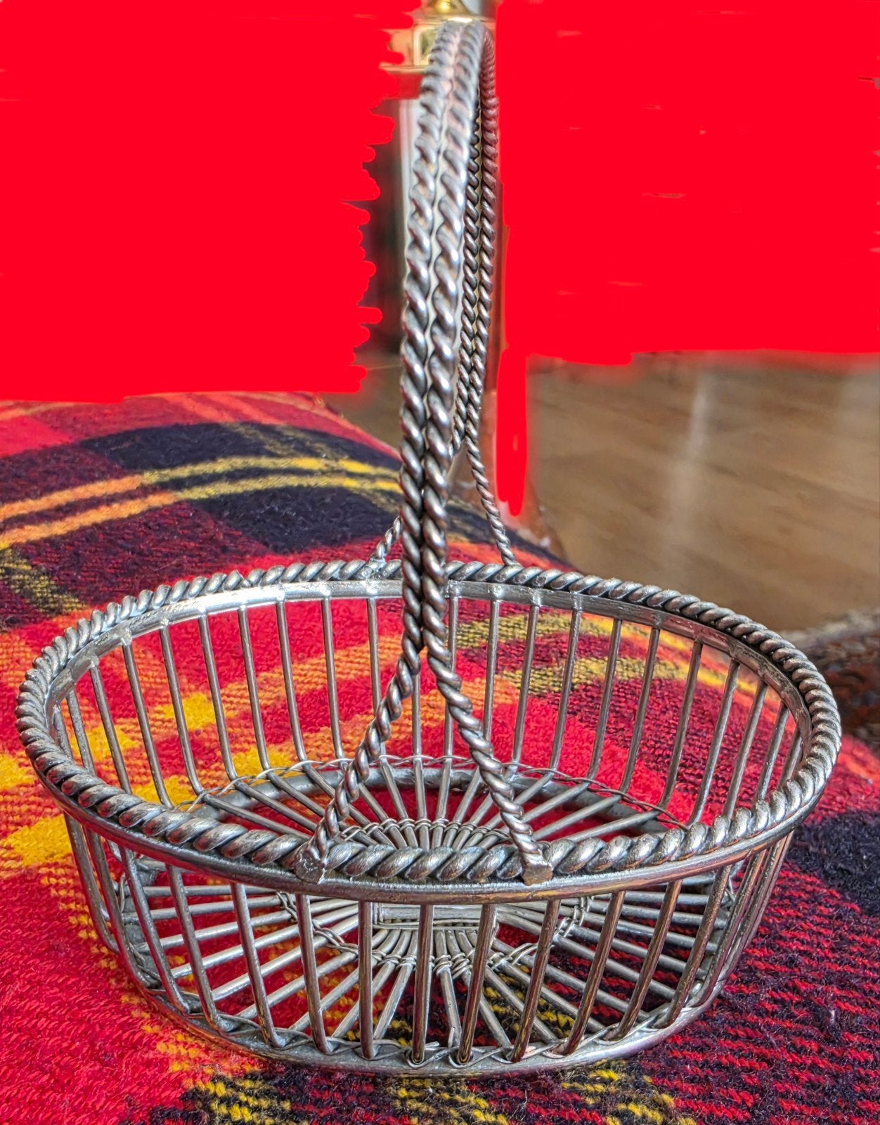 Vintage metalen mandje., Ophalen of Verzenden