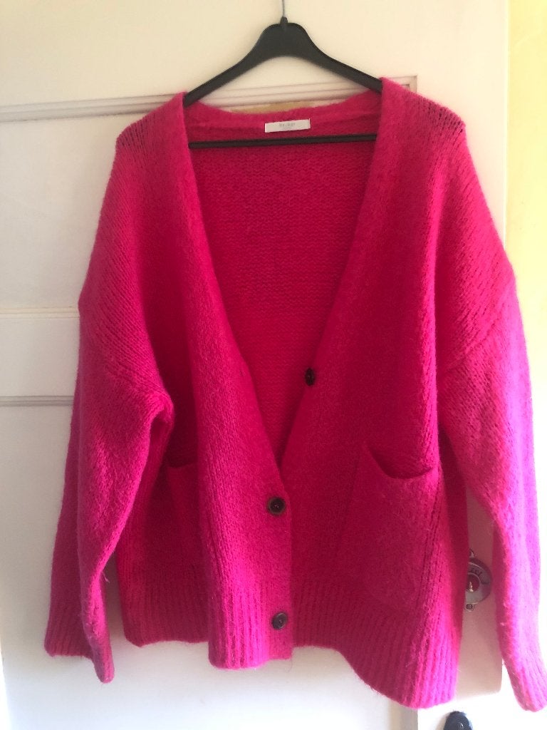 rose/fuchsia vest van By-Bar mt S (of M) mohairmix, Verzenden, By-Bar, Roze, Maat 36 (S)