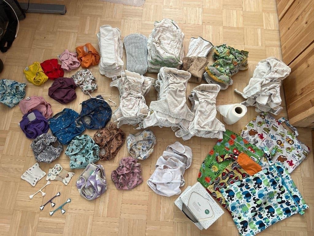 Wasbare luiers groot pakket diverse merken, Ophalen of Verzenden, Gebruikt, One size