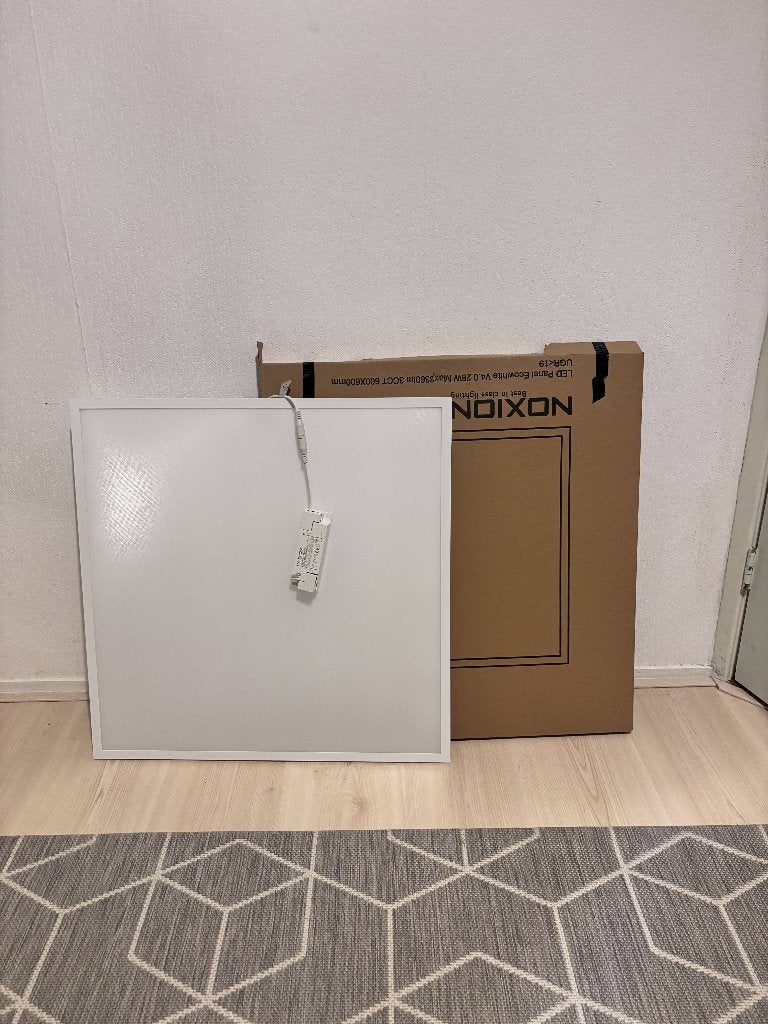 2x Noxion led paneel daglicht Eco white | converter kapot, Huis en Inrichting, Ophalen, Vierkant, Zo goed als nieuw, Minder dan 100 cm