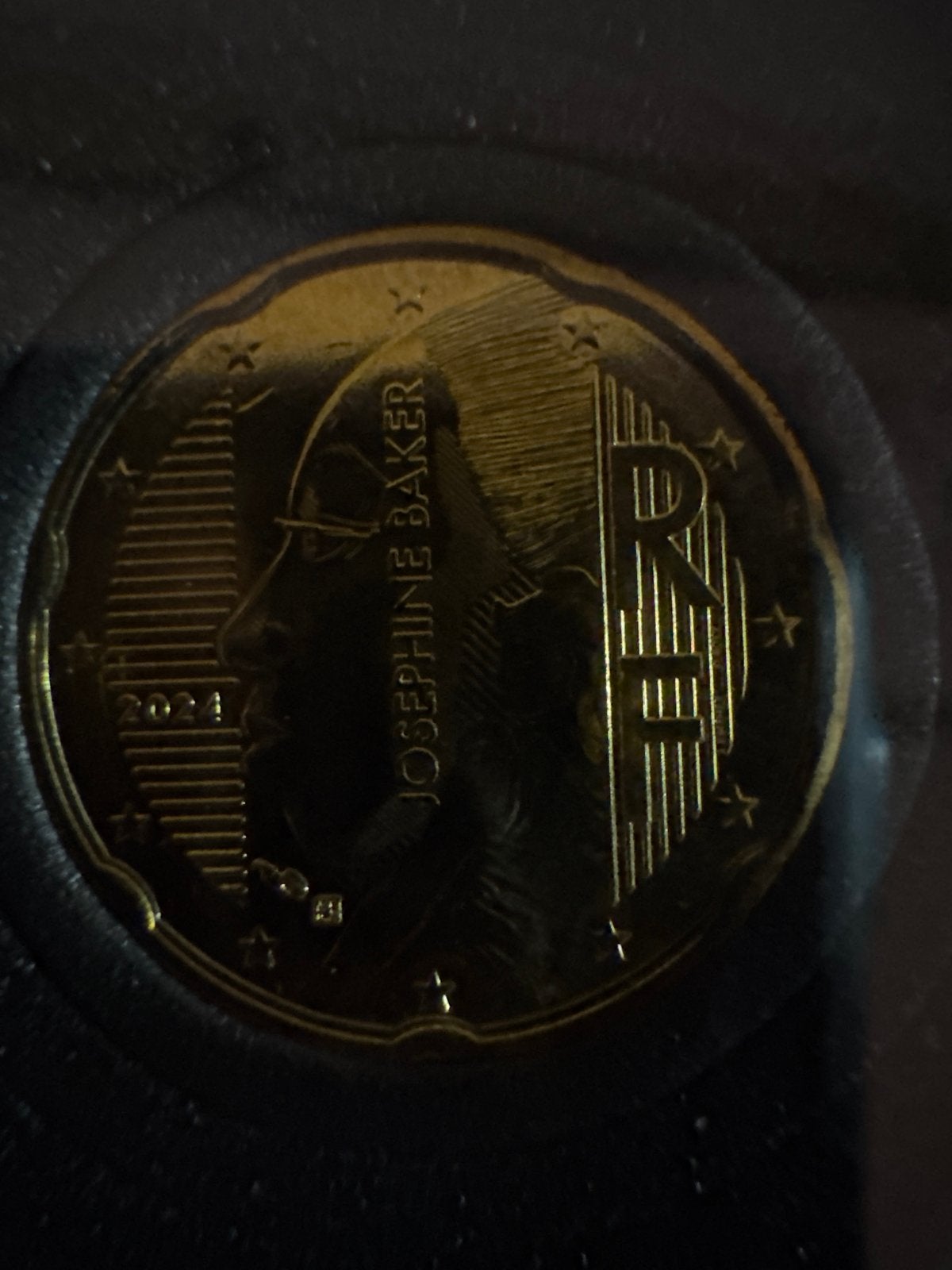 20 Eurocent Frankrijk 2024 - Josephine Baker, Postzegels en Munten, Munten | Europa | Euromunten, Ophalen of Verzenden, Frankrijk