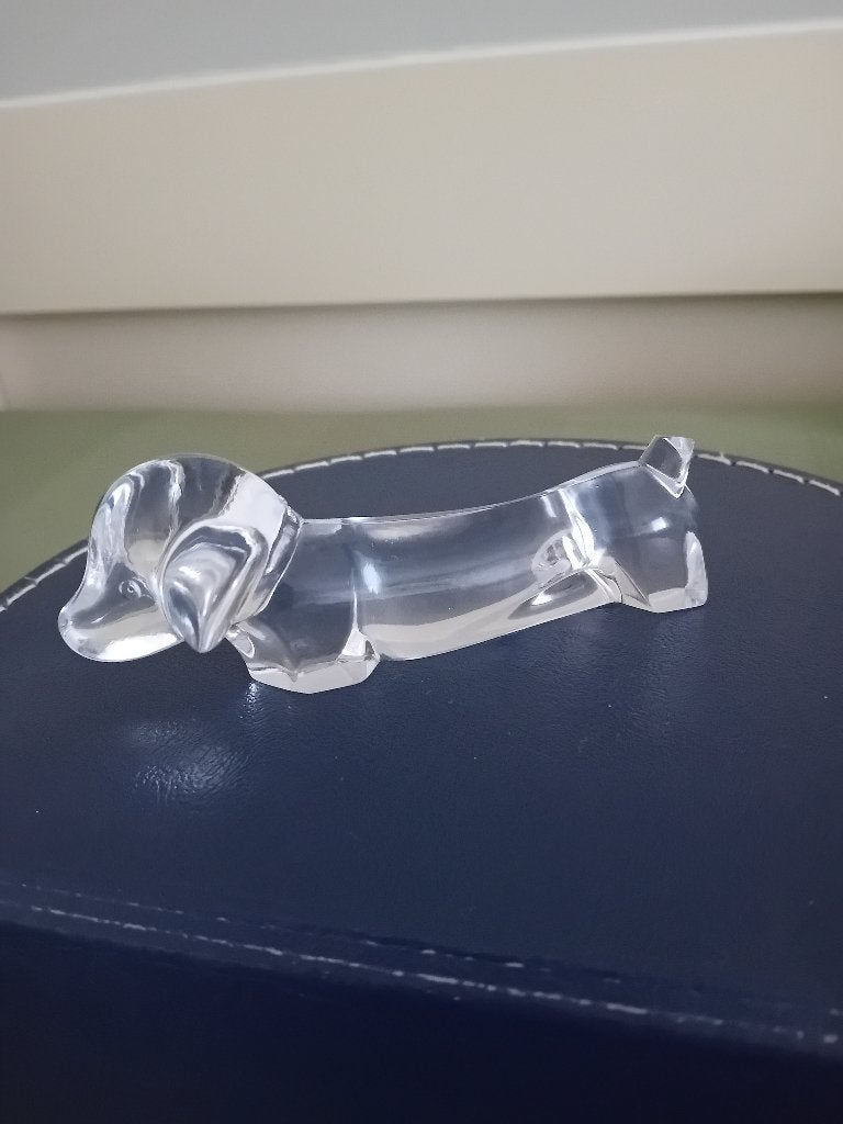 Teckel, Lucienne Bloch helder glas, Ophalen of Verzenden, Zo goed als nieuw, Dier