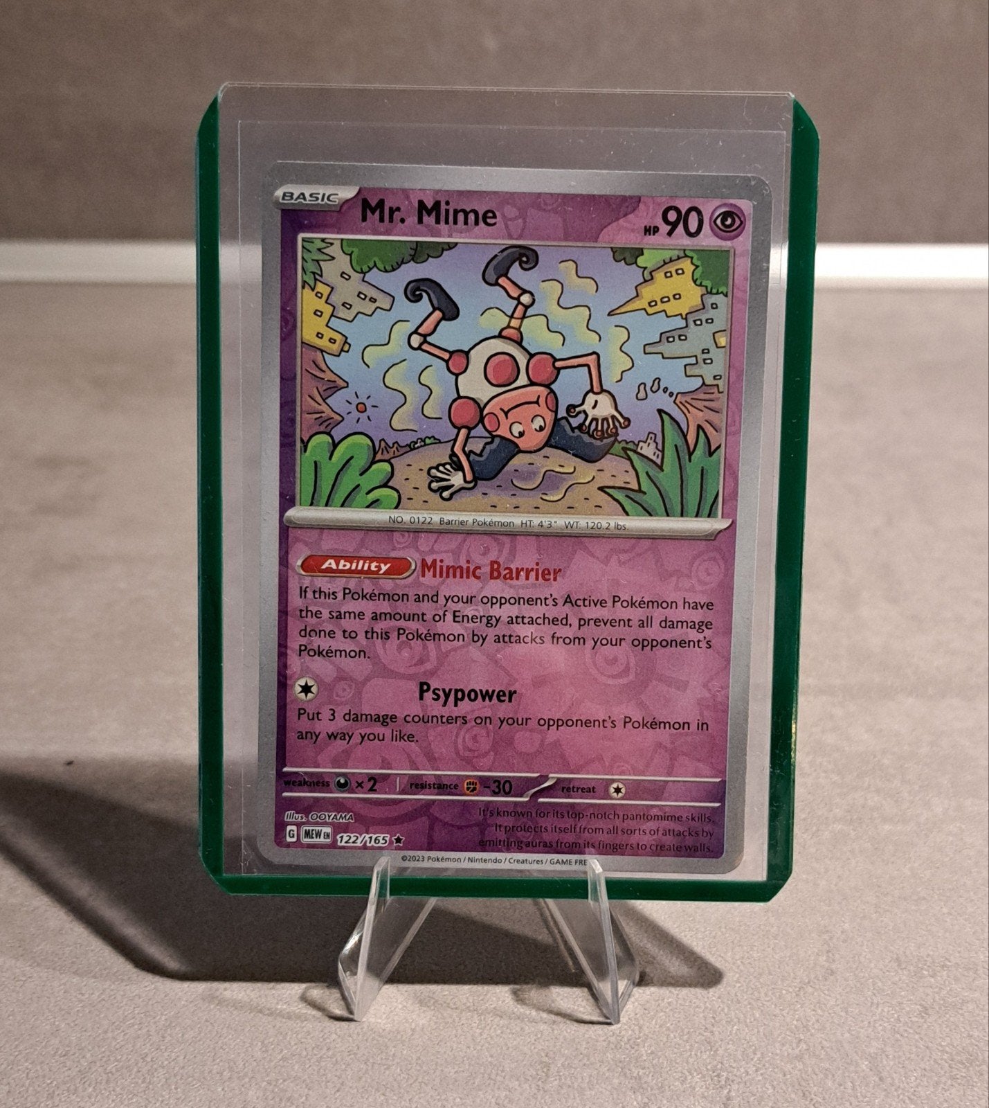 Mr. Mime 122/165 reverse holo, Hobby en Vrije tijd, Verzamelkaartspellen | Pokémon, Ophalen of Verzenden