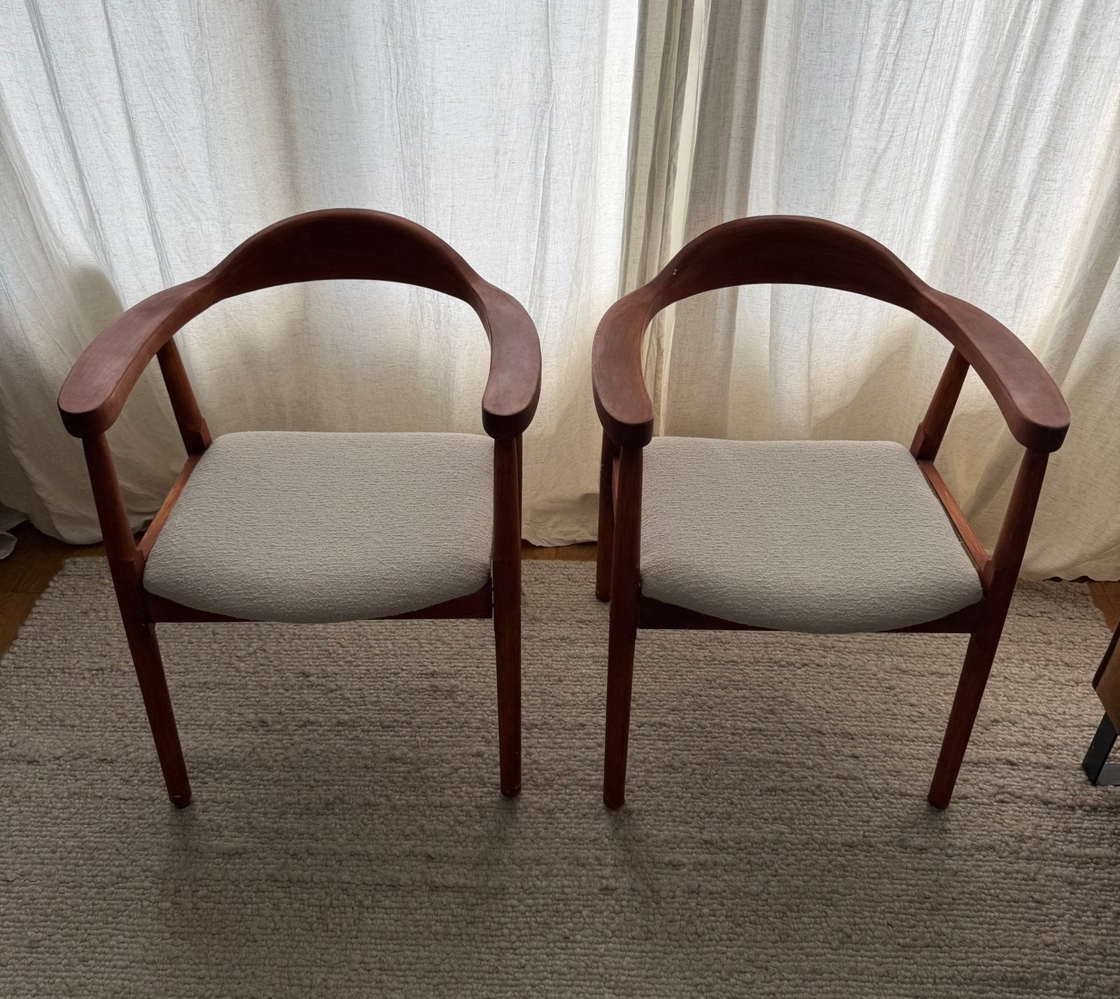 2 houten stoelen Deens design - Japani