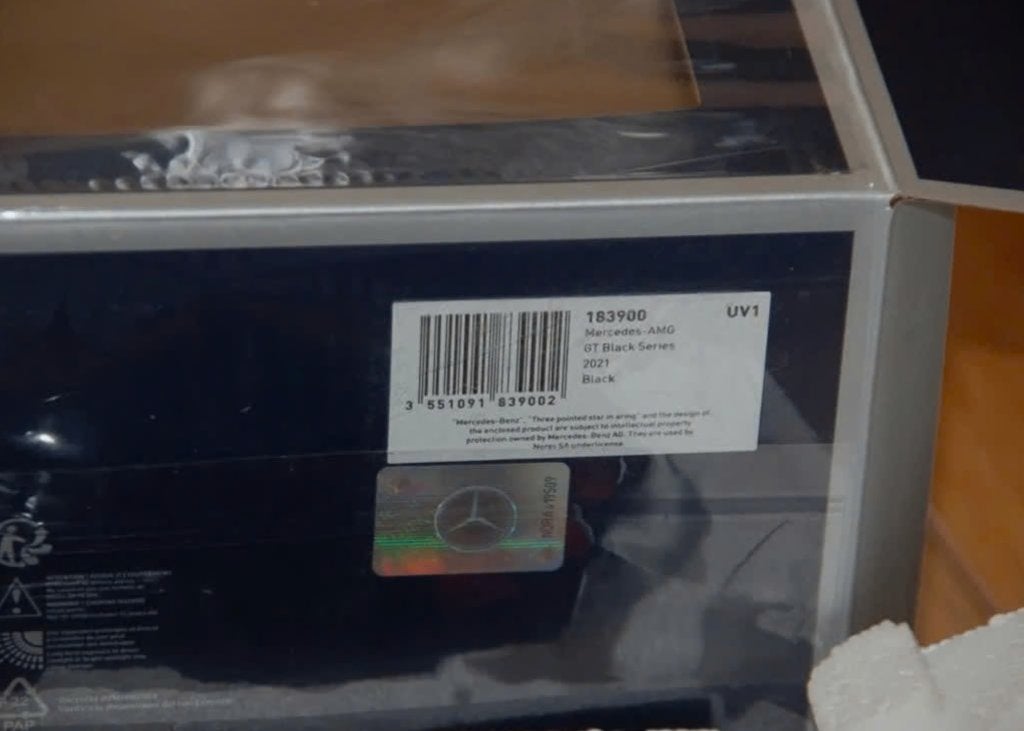 1:18 MERCEDES AMG GT BLACK SERIES black 183900 Norev WRH, Verzenden, Zo goed als nieuw, Auto, Norev