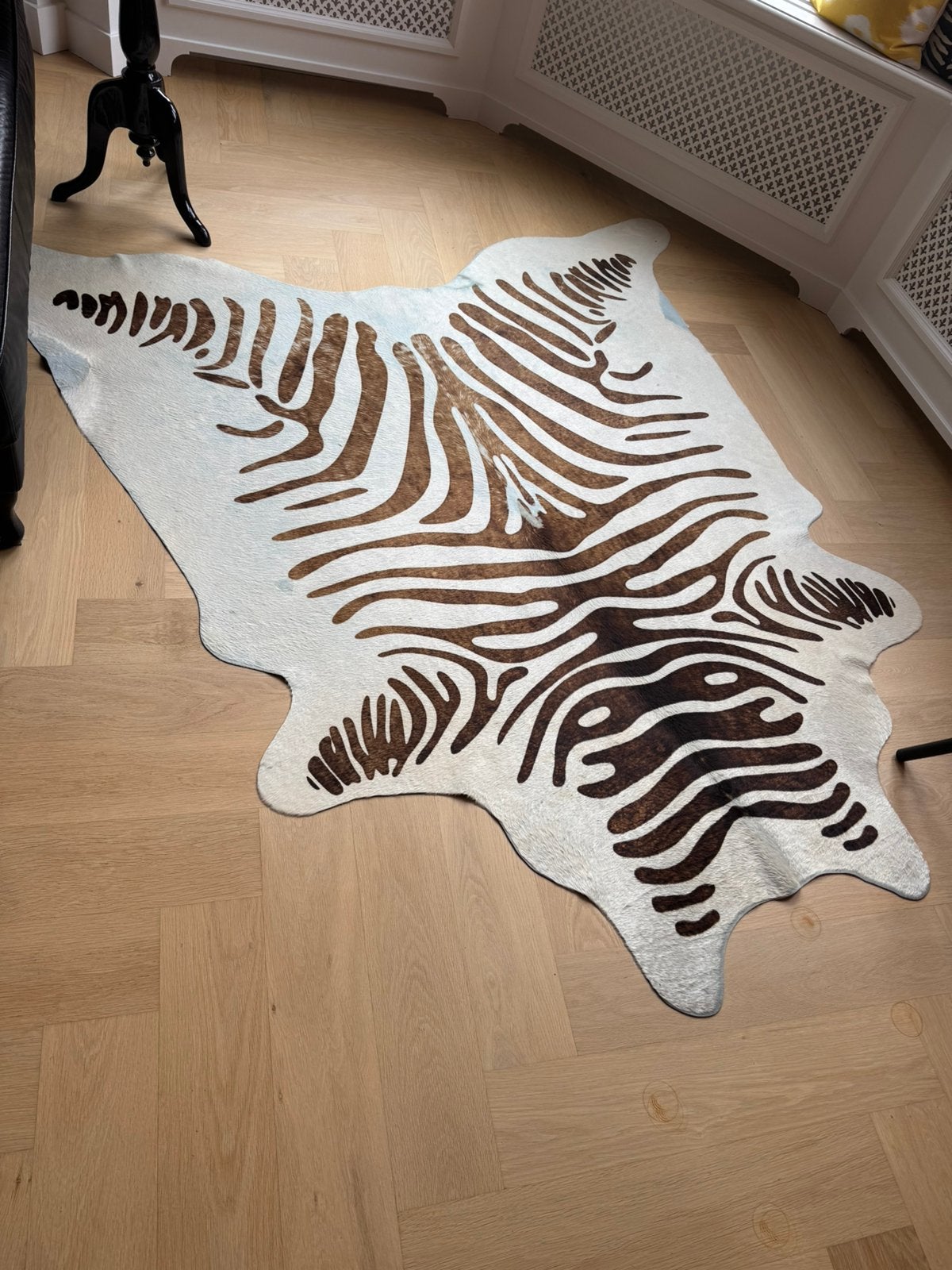 Koeienhuid met zebraprint, Ophalen, Gebruikt, 150 tot 200 cm, 200 cm of meer