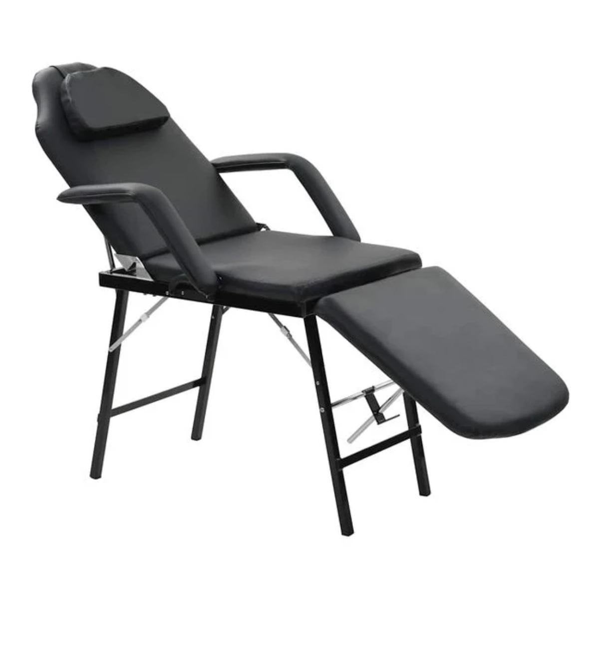 Professionele opvouwbare tattoo/behandeltafel, Ophalen, Kunststof, Zwart, Zo goed als nieuw