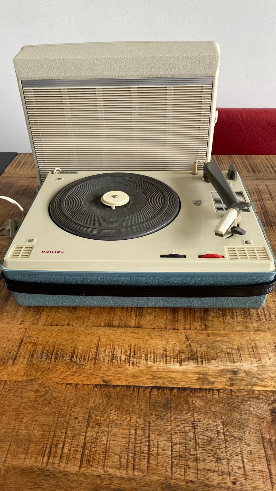 vintage Philips platenspeler jaren 60, Ophalen of Verzenden, Zo goed als nieuw, Philips