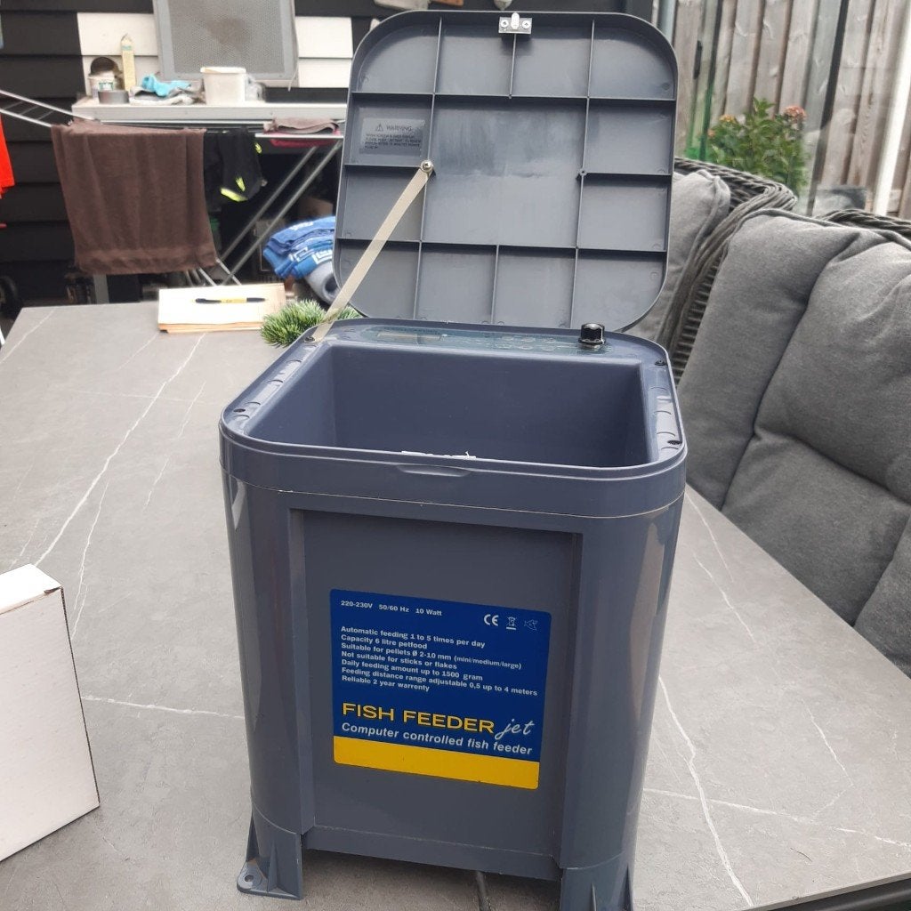 Automatische visvoerautomaat voor vijver - Fish Feeder Jet, Ophalen, Zo goed als nieuw, Overige typen