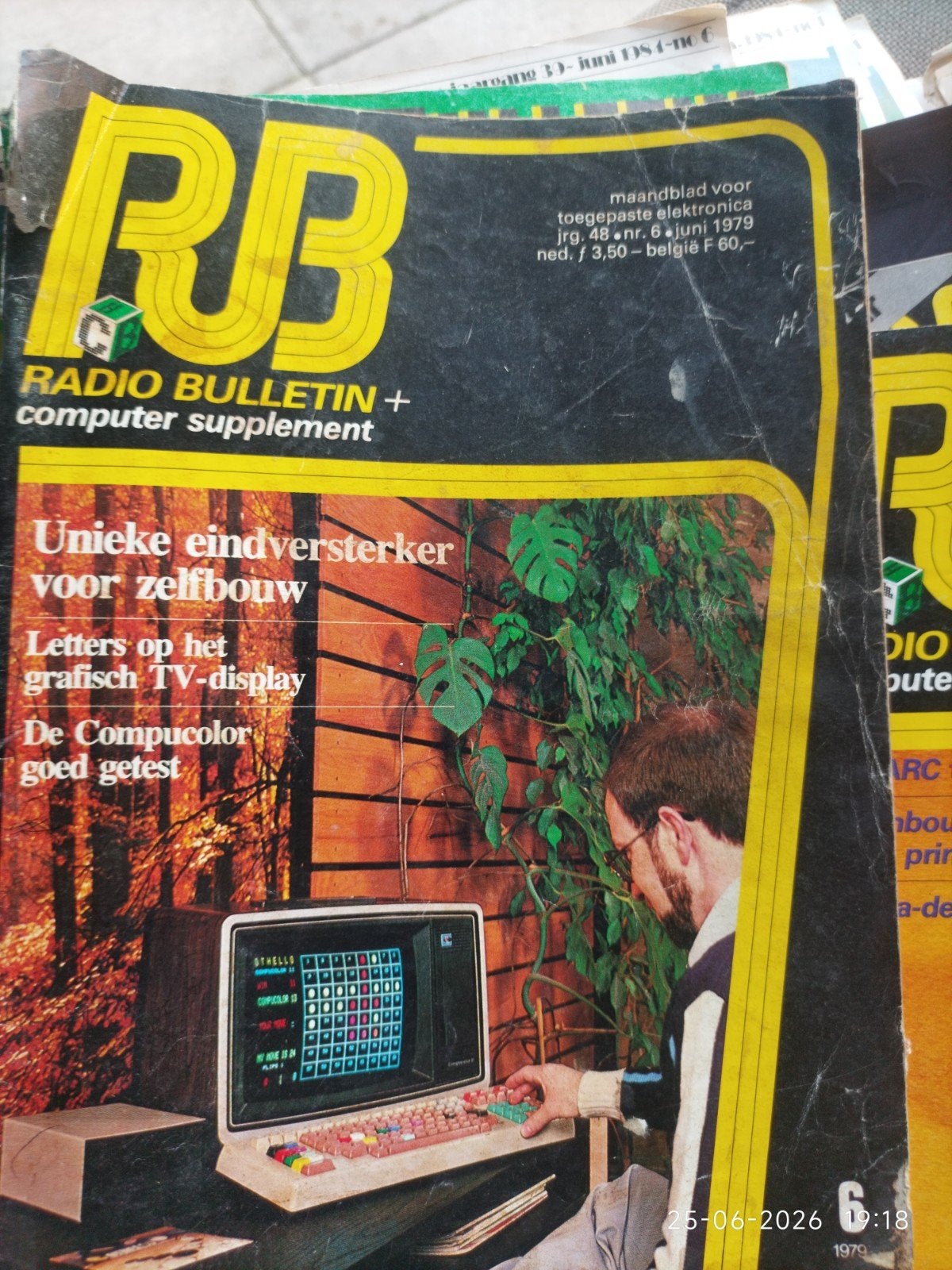 Radio Bulletin + Computer Supplement - Vintage Tijdschrift, Ophalen of Verzenden, Gelezen, Overige typen