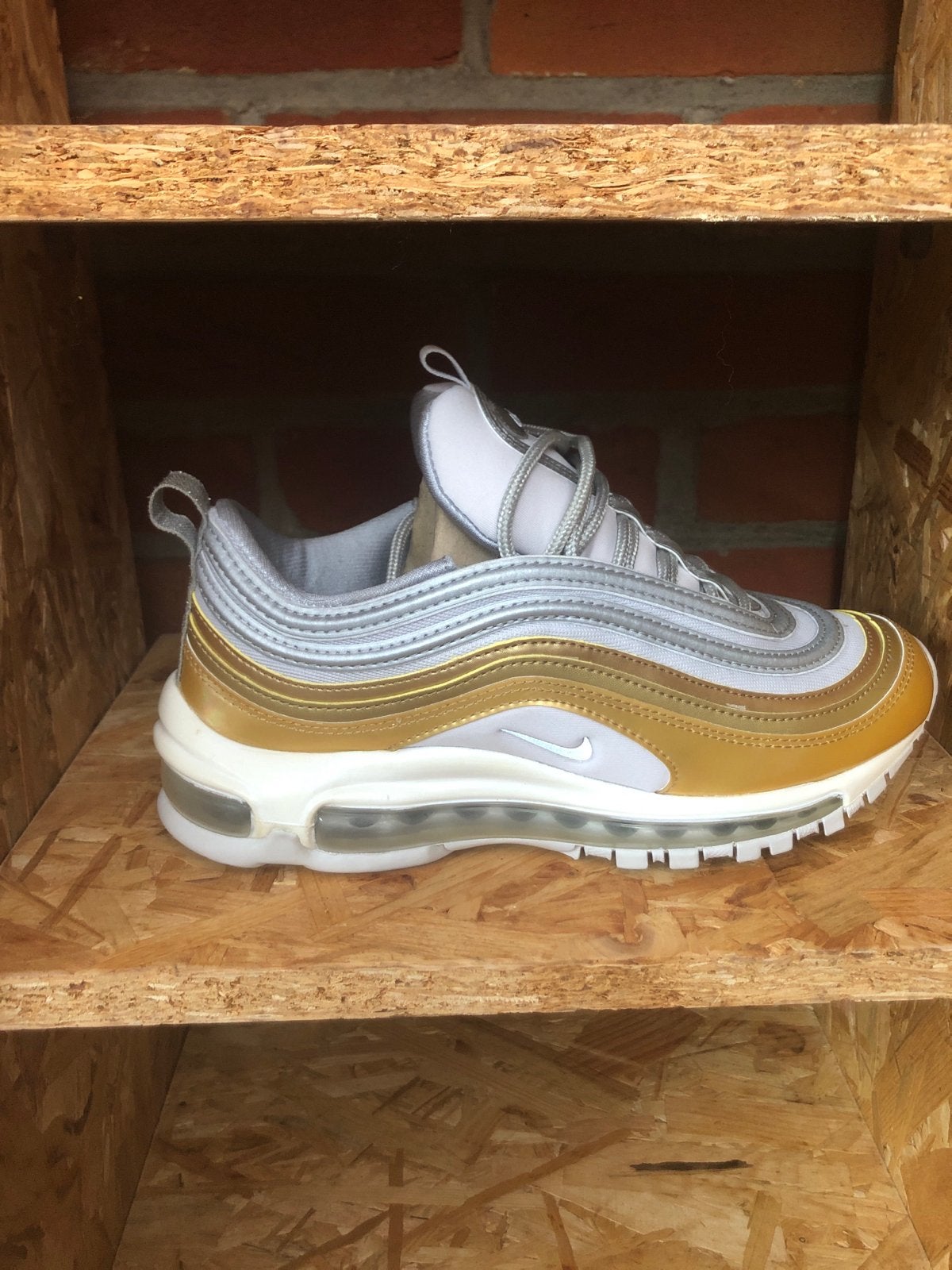 Nike Air Max 97 Special Edition Dames Sneaker Goud/Zilver, Ophalen of Verzenden, Zo goed als nieuw, Overige kleuren, Sneakers of Gympen